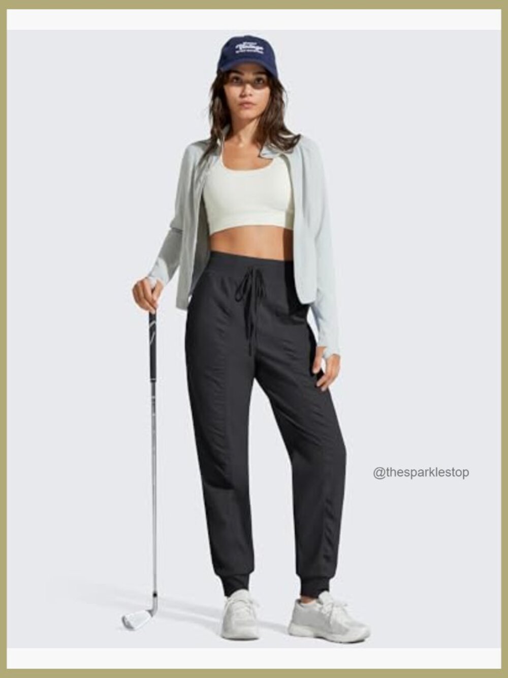 Lightweight Track Pants with Pockets Drawstring Joggers Athletic Travel - Picture 6 of 7
